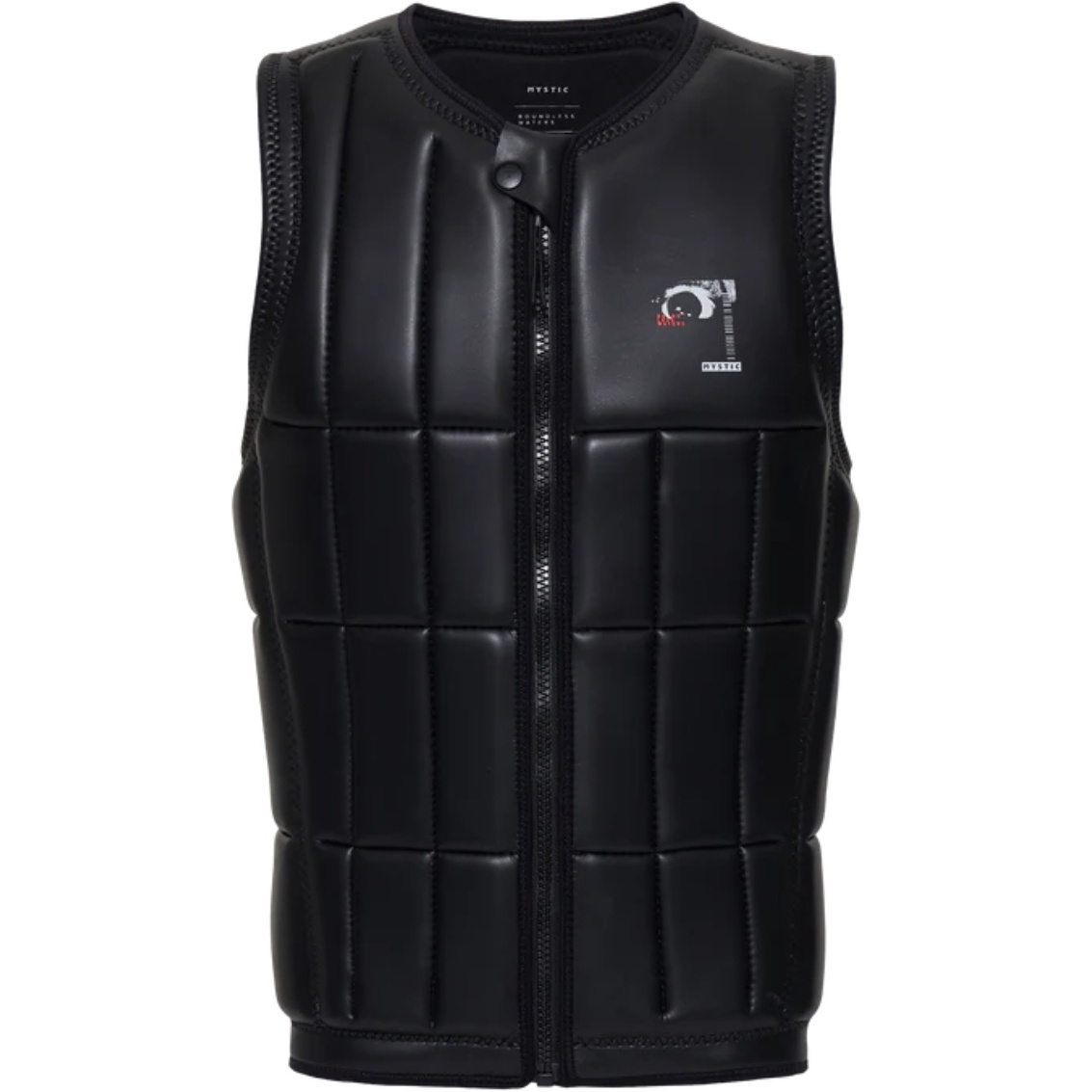 2026 Mystic Männer Anarchy Front Zip Wake Impact Vest 35005.240210 - Black